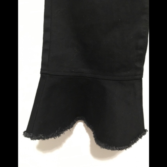 Topshop Moto Dree Cropped Kick Flare Black Jeans F. - Picture 16 of 16